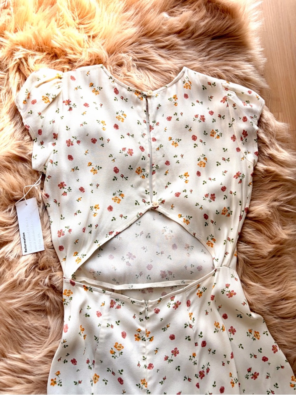 Reformation Gavin Dress Bellagio (NWT) Floral Midi Dress with High Front Slit - Picture 8 of 12